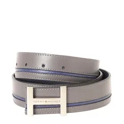 Tommy Hilfiger Growler Grey Leather Reversible Belt for Men image 1