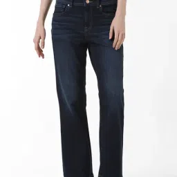 Only Dark Blue Cotton Regular Fit Mid Rise Jeans-picture-38