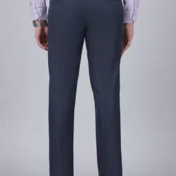 Cantabil Navy Blue Regular Fit Trousers image 2