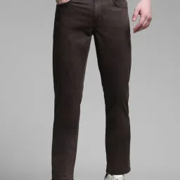 Jack & Jones Brown Cotton Regular Fit Jeans image 1