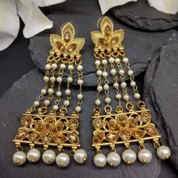 Fida Layered Pearl White Chandelier-image-18