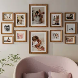 Art Street Zing Brown Wood Photo Frame - Set of 12 image 1