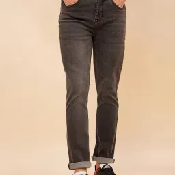 High Star Greyish Black Cotton Comfort Fit Jeans image 1