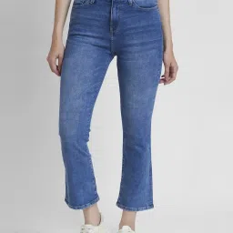 Spykar Light Blue Bootcut Fit High Rise Jeans image 1