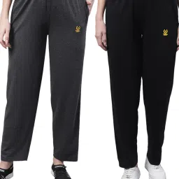 Vimal Jonney Black Cotton Track Pants - Pack Of 2 image 1