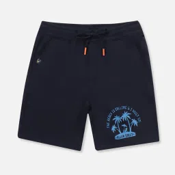Allen Solly Junior Navy Printed Shorts image 1