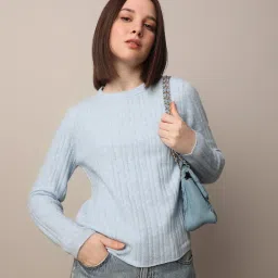 Only Blue Regular Fit Pullover image 1