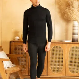 Lux Cottswool Men Turtle Neck Thermal Set-picture-21