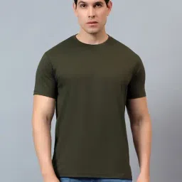 Cantabil Green Regular Fit T-Shirt-image-31