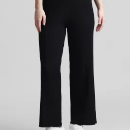 Only Black Relaxed Fit High Rise Pants image 1