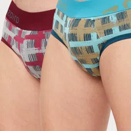 Zoiro Atlantic Deep & Nine Iron Regular Fit Checks Briefs - Pack Of 2 image 1