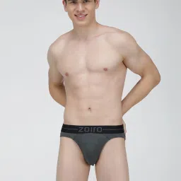 Zoiro Steal Grey Regular Fit Briefs image 1