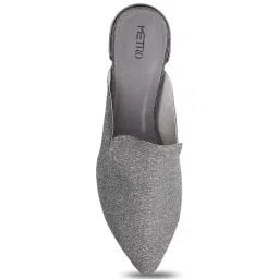 Metro Women's Gun Metal Mule Shoes image 3