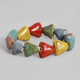 EL REGALO Women Multicoloured Tribal Elasticated Bracelet-picture-45