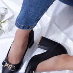 Carlton London Women's Black Casual Pumps-picture-34