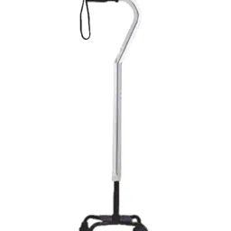MCP WS-420 Jindal Quadripod Height Adjustable Walking Stick (Silver) image 1