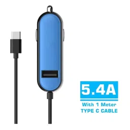 Portronics CarPower 2C POR 855 5.4A Car Charger (Blue) image 1