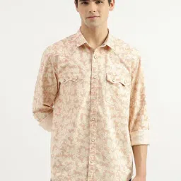 United Colors of Benetton Orange Regular Fit Printed Shirt-image-43