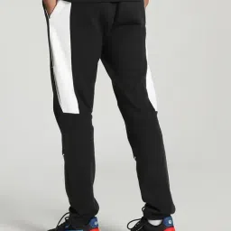 Puma Black Cotton Slim Fit Printed Trackpants image 2