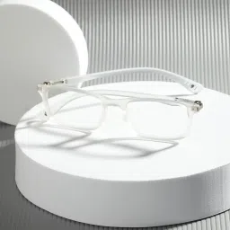 Enrico Eyewear Transparent  Rectangular Unisex Eye Frames - Computer Glasses image 1