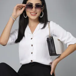 Style Quotient White Regular Fit Shirt image 1