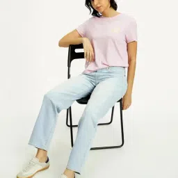 Levi's Women's Mid Rise 94 Baggy Fit Light-Blue Jeans-picture-29