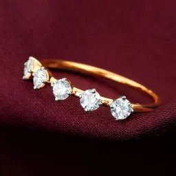 GIVA 14K Yellow Gold Floral Diamond Pendant for Women image 1