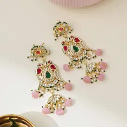 Curio Cottage Song of Spring Blush Dangler Earrings image 1