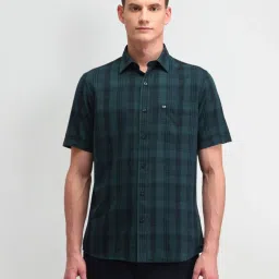 Arrow Sport Green Regular Fit Checks Shirt image 1