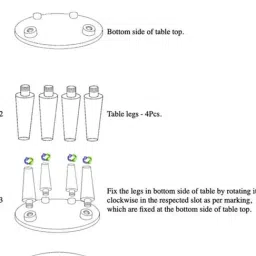 Jaypore Brown Mango Wood Hand Crafted Round Table image 5