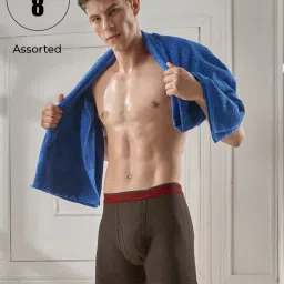 LUX Venus Assorted Cotton Trunks - Pack of 8 image 1