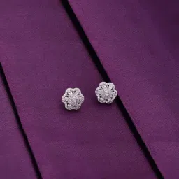 Kai Jewel Sterling Silver Minimalistic Stud Floral Parade Earrings for Women-picture-37