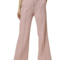Allen Solly Pink Plain Trousers image 1