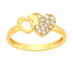 Malabar Gold and Diamonds 18k Gold Heart Ring for Women image 1
