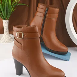 The Roadster Lifestyle Co. Women Casual Block Heeled Regular Boots-picture-20