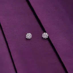 Kai Jewel Sterling Silver Pave Minimalistic Circular Earrings for Women-picture-35