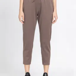 adidas Brown Cotton Training Track Pants-image-4