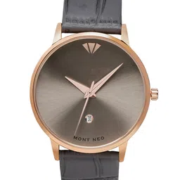 MONT NEO Men Round Dial & Leather Straps Analogue Watch G1034E-L3315-image-38