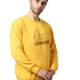 Vimal Jonney Yellow Printed Sweatshirt image 3