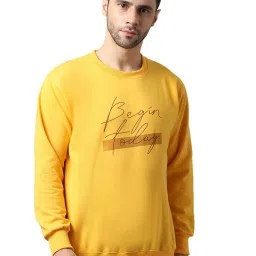 Vimal Jonney Yellow Printed Sweatshirt image 1