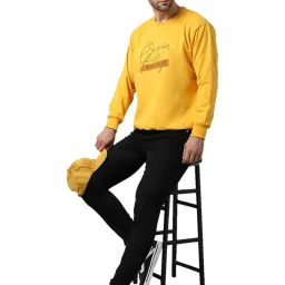 Vimal Jonney Yellow Printed Sweatshirt image 5