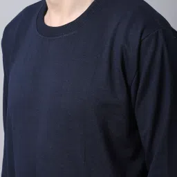 Vimal Jonney Navy Regular Fit Sweatshirt image 4