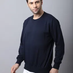 Vimal Jonney Navy Regular Fit Sweatshirt image 1