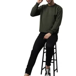 Vimal Jonney Olive Regular Fit Sweatshirt image 5
