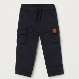 Juniors by Lifestyle Boys Blue Cotton Blend Joggers-picture-41