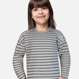 Gini and Jony Girls Grey Striped Top-picture-20