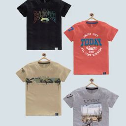 Codez Boys Multicolor Printed T-Shirt (Pack Of 4)-picture-32