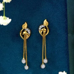 P.N.Gadgil Jewellers 22KT (916) BSI Gold Gilded Filigree Dangler Earring for Women-picture-20