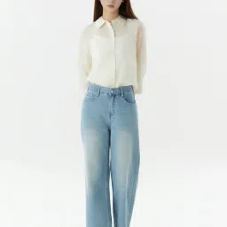 Roem Light Beige Regular Fit Shirt image 3