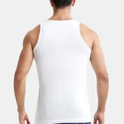 Jockey 8820 Men's Super Combed Cotton Round Neck Sleeveless Vest with Extended Length (Pack of 3) image 3